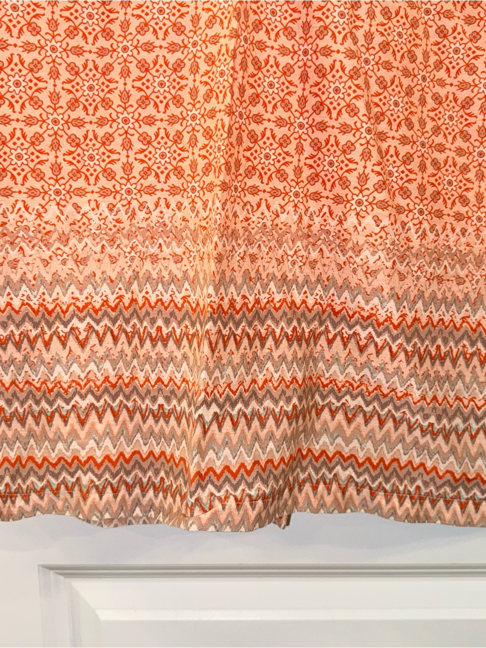 Athleta Women's Orange Boho Long Sleeve Tunic Coverup (L) - Picture 4 of 6